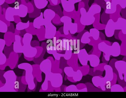 Camouflage rosa Hintergrund Textil Uniform. Cartoon nahtlose Muster. Vektor. Stockfoto