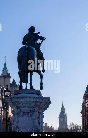 Reiterstatue von Charles 1, Charing Cross, London, England Stockfoto