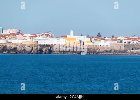 Fortaleza de Peniche. Construída no Tempo de D. João lll, por volta de 1557. FOI durante anos cadeia politica e civil. Stockfoto