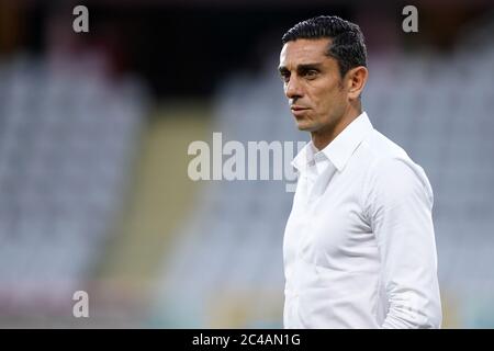 Turin (italien) 23. Juni 2020. Italienische Serie A . FC Turin gegen Udinese Calcio. Moreno Longo, Cheftrainer des FC Turin Stockfoto