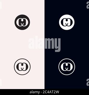 Buchstabe cm-Logo anfängliche cc Symbol Vektor eps Stock Vektor