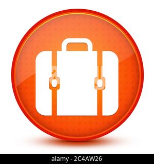 Tasche Symbol isoliert auf glänzend Stern orange Runde Knopf abstrakte Illustration Stockfoto