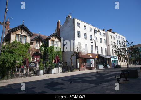 Gebäude am Cambray Place, Cheltenham, Gloucestershire in Großbritannien Stockfoto