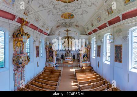 Wallfahrtskirche Maria Schnee in Legau, Allgäu, Bayern, Deutschland Stockfoto