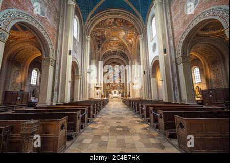 Pfarr- und Universitätskirche St. Ludwig, Ludwigskirche, Schwabing, München, Oberbayern, Bayern, Deutschland Stockfoto