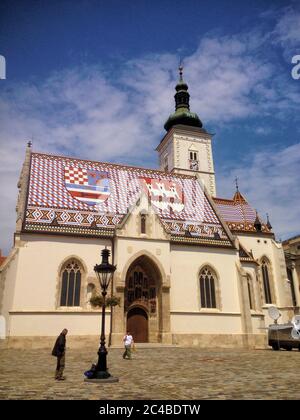 Kirche in Zagreb Stockfoto