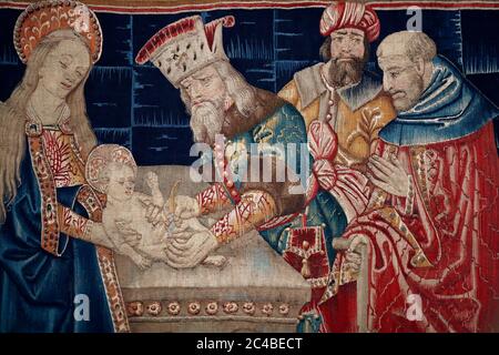 Beschneidung - notre dame de beaune Basilika Stockfoto