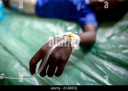 Gesundheitszentrum, das von einer katholischen ngo in dapaong, togo, betrieben wird Stockfoto