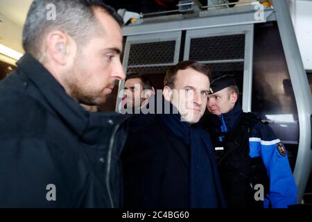 Der französische Präsident emmanuel macron Stockfoto