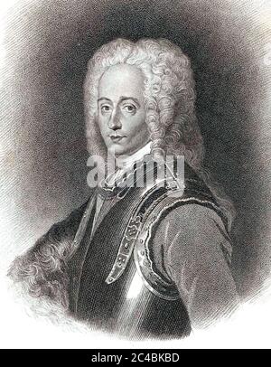 JAMES FRANCIS EDWARD STUART (1688-1766) der alte Prätender, Sohn von James II Stockfoto