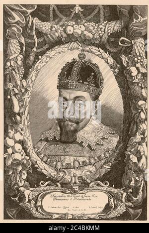 SIGISMUND III. VASA (1566-1632) König von Polen Stockfoto