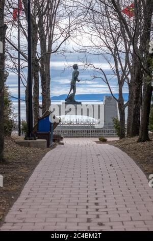 Das Terry Fox Memorial Auf Dem Trans Canada Highway In Thunder Bay Ontario Canada Stockfoto