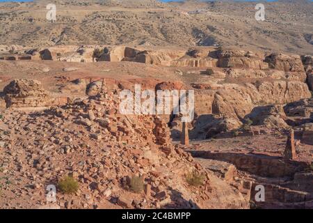 Antike Nabatäer-Stadt Petra, Jordanien Stockfoto