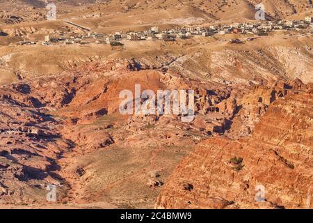 Antike Nabatäer-Stadt Petra, Jordanien Stockfoto