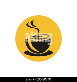 Symbolvektor für Kaffeetassen eps10 Stock Vektor