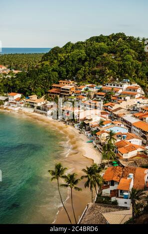 Strände und Stadt Morro de sao paulo, Brasilien, Südamerika Stockfoto