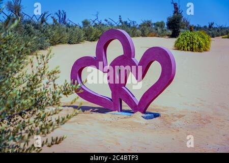 Love Lake, Al Qudra Vereinigte Arabische Emirate Desktop Stockfoto