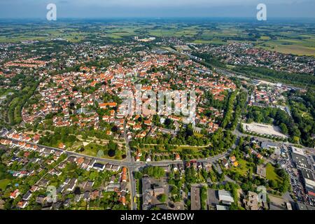 Blick in die Innenstadt von Süden, 06.07.2019, Luftaufnahme, Deutschland, Nordrhein-Westfalen, Soest Stockfoto