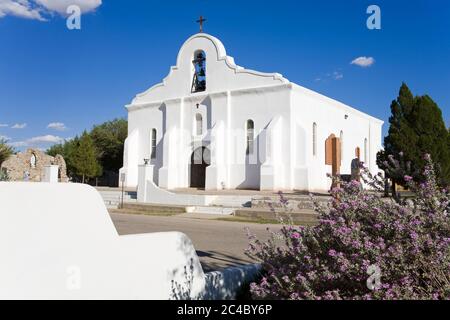 San Elizaario Mission, El Paso, Texas, USA Stockfoto