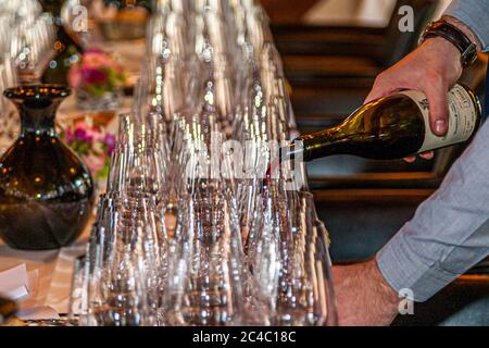 Rheingau Gourmet Festival in Hattenheim, Eltville am Rhein Stockfoto