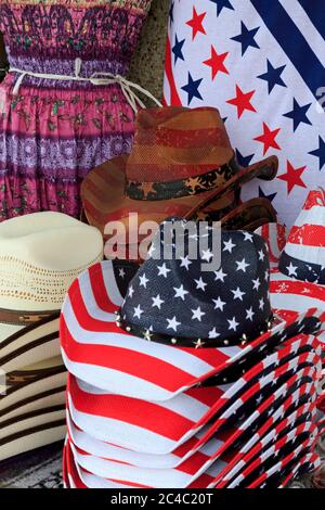 Cowboy-Hüte, Stockyards District, Fort Worth, Texas, USA Stockfoto