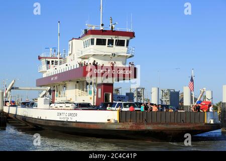 Port Bolivar Ferry, Galveston, Texas, USA Stockfoto