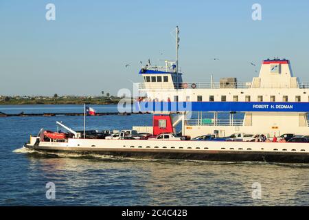 Port Bolivar Ferry, Galveston, Texas, USA Stockfoto