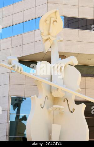 Virtuose Skulptur von David Adickes, Houston, Texas, USA Stockfoto