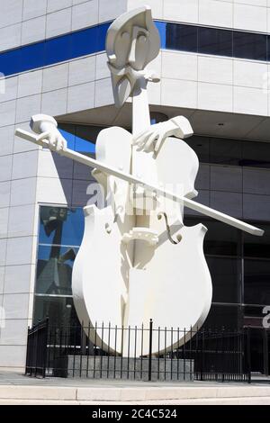 Virtuose Skulptur von David Adickes, Houston, Texas, USA Stockfoto