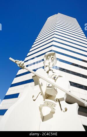 Virtuose Skulptur von David Adickes, Houston, Texas, USA Stockfoto