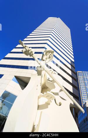 Virtuose Skulptur von David Adickes, Houston, Texas, USA Stockfoto