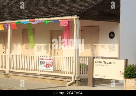 Casa Navarro State Historic Site, San Antonio, Texas, USA Stockfoto