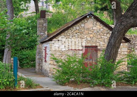 Historische Alamo Portland Cement Company, Brackenridge Park, San Antonio, Texas, USA Stockfoto