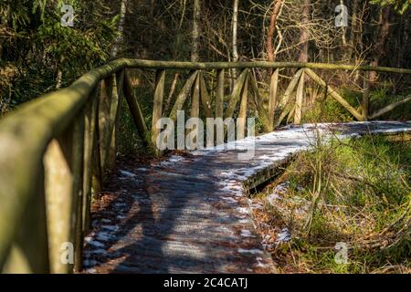 Das traumhafte Naturschutzzentrum Wilhelmsdorf mit einer faszinierenden Flora und Fauna Stockfoto