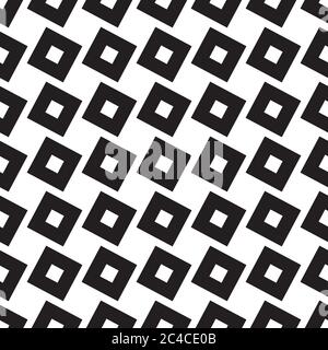 Nahtloses Muster mit weißen Quadraten Stock Vektor