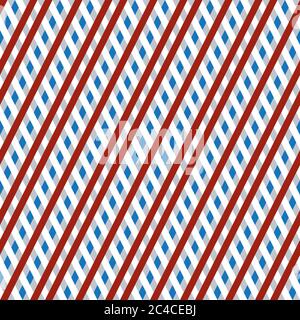 Nahtloses Muster mit farbigen überlappenden Linien Stock Vektor