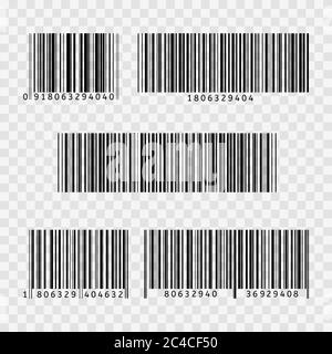 Flachsymbol für Barcode-Vektor. Barcode-Schild. Symbol für dünne Linien Stock Vektor