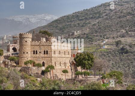 Moussa Castle, moderne libanesische Architektur, Chouf, Libanon Stockfoto