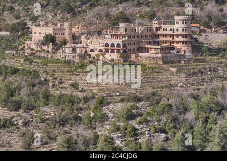 Moussa Castle, moderne libanesische Architektur, Chouf, Libanon Stockfoto