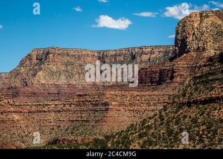 Der Grand Canyon, eines der sieben Naturwunder der Welt. Stockfoto