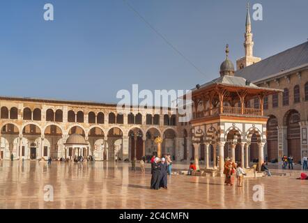 Große Moschee, Umayyad Moschee, 715, Damaskus, Syrien Stockfoto