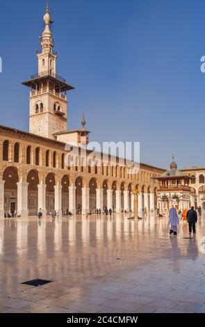 Große Moschee, Umayyad Moschee, 715, Damaskus, Syrien Stockfoto