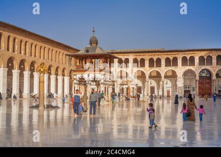 Große Moschee, Umayyad Moschee, 715, Damaskus, Syrien Stockfoto