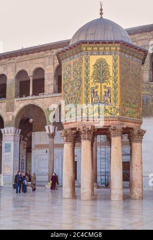 Große Moschee, Umayyad Moschee, 715, Damaskus, Syrien Stockfoto