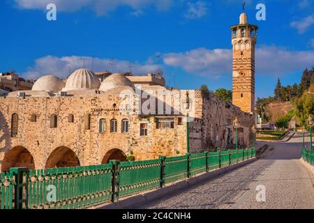 Nur al-DIN Moschee, 1172, Hama, Syrien Stockfoto