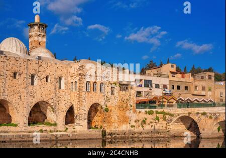 Nur al-DIN Moschee, 1172, Hama, Syrien Stockfoto