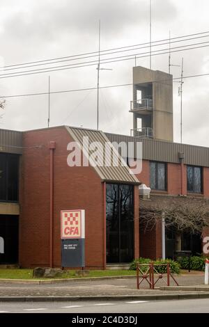 1. Juli 2020 die Country Fire Authority Victoria fusioniert mit der Melbourne Fire Brigade und wird zur Fire Rescue Victoria Stockfoto