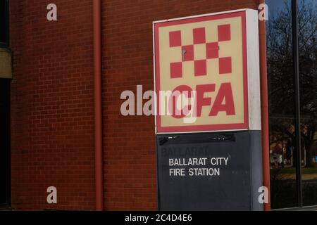 1. Juli 2020 die Country Fire Authority Victoria fusioniert mit der Melbourne Fire Brigade und wird zur Fire Rescue Victoria Stockfoto