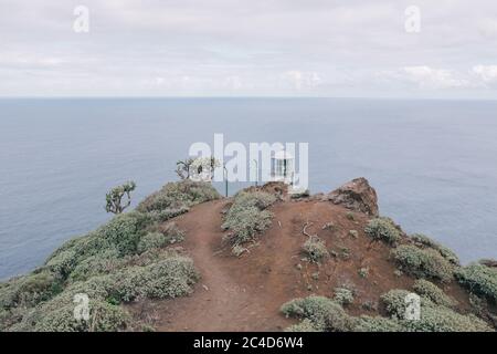 Luftaufnahme des Leuchtturms auf Teneriffa Stockfoto