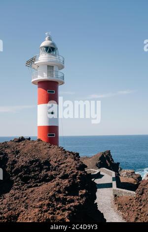 Luftaufnahme des Leuchtturms auf Teneriffa Stockfoto